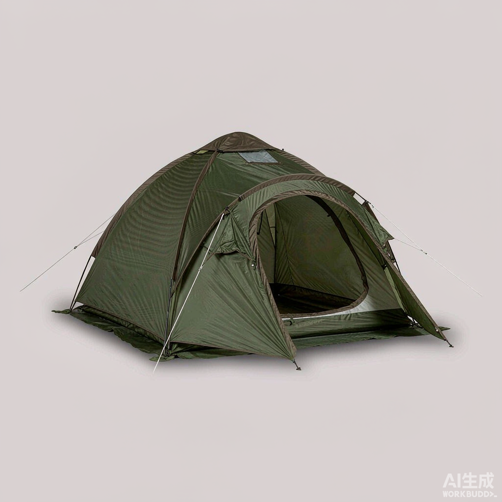 Factory Direct Camping Tent 4-Person Navy Polyester Customized Service